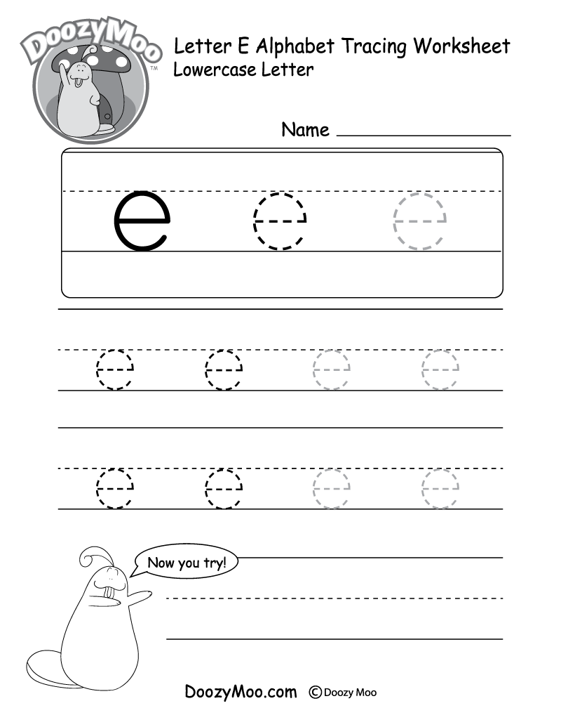 Free Printable Letter E Tracing Worksheets