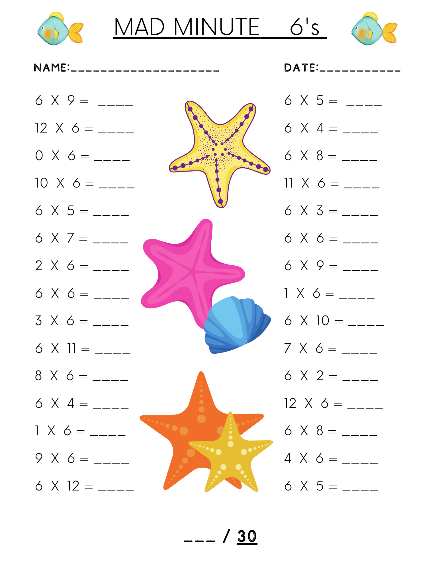 Mad Minute Math Multiplication Worksheets Printable Mad Minute Math Multiplication Worksheets Printable