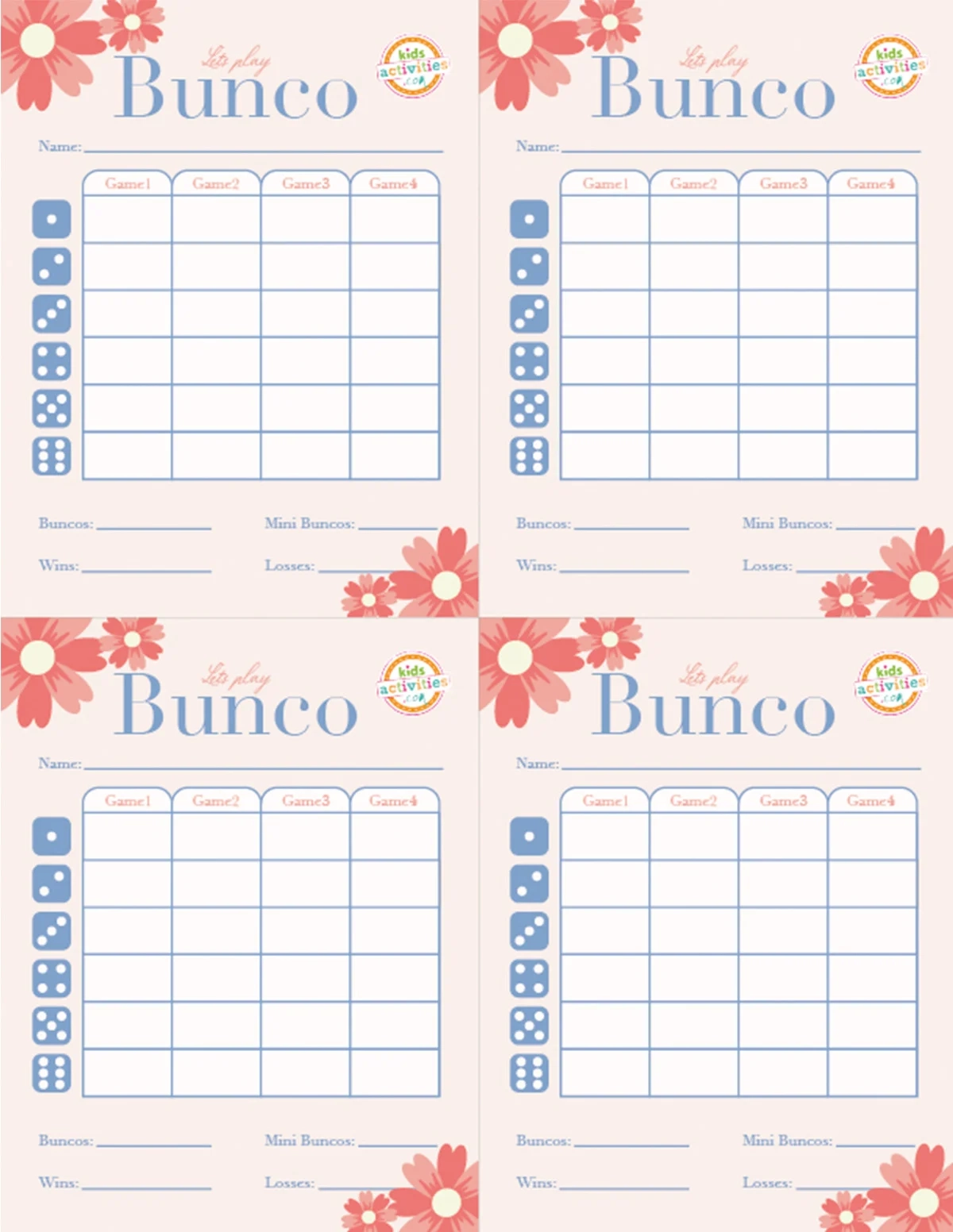 Make A Bunco Party Box With Free Printable Bunco Score Sheets Kids Activities Blog Make A Bunco Party Box With Free Printable Bunco Score Sheets Kids Activities Blog