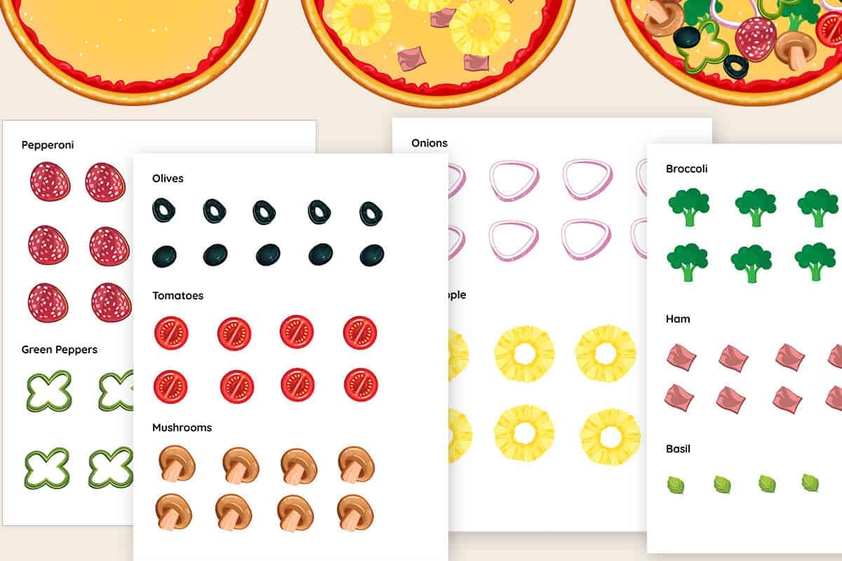 Free Printable Pizza Worksheets