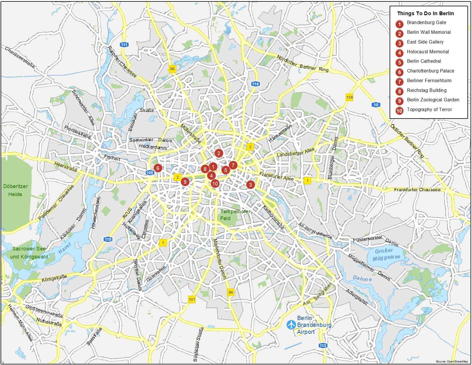 Map Of Berlin Germany GIS Geography