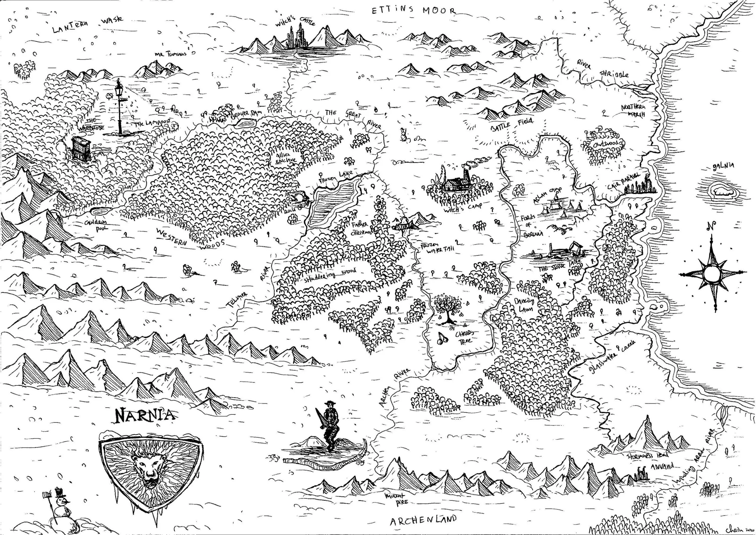 Map Of Narnia Printable