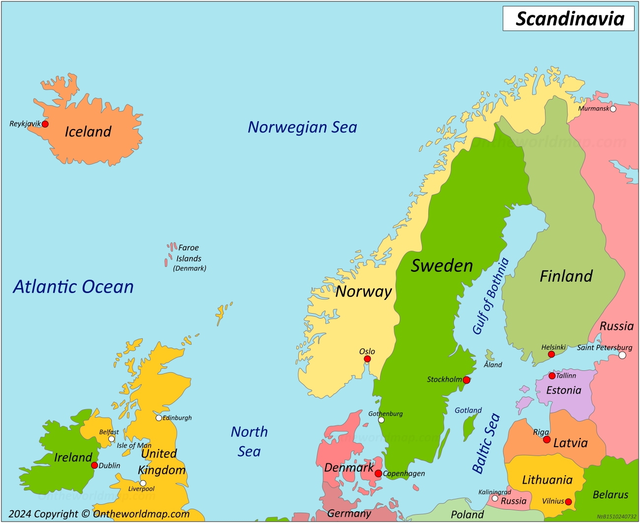 Map Of Scandinavia Ontheworldmap