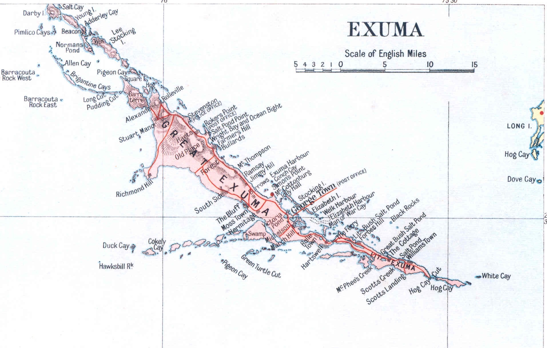 Map Of The Bahamas