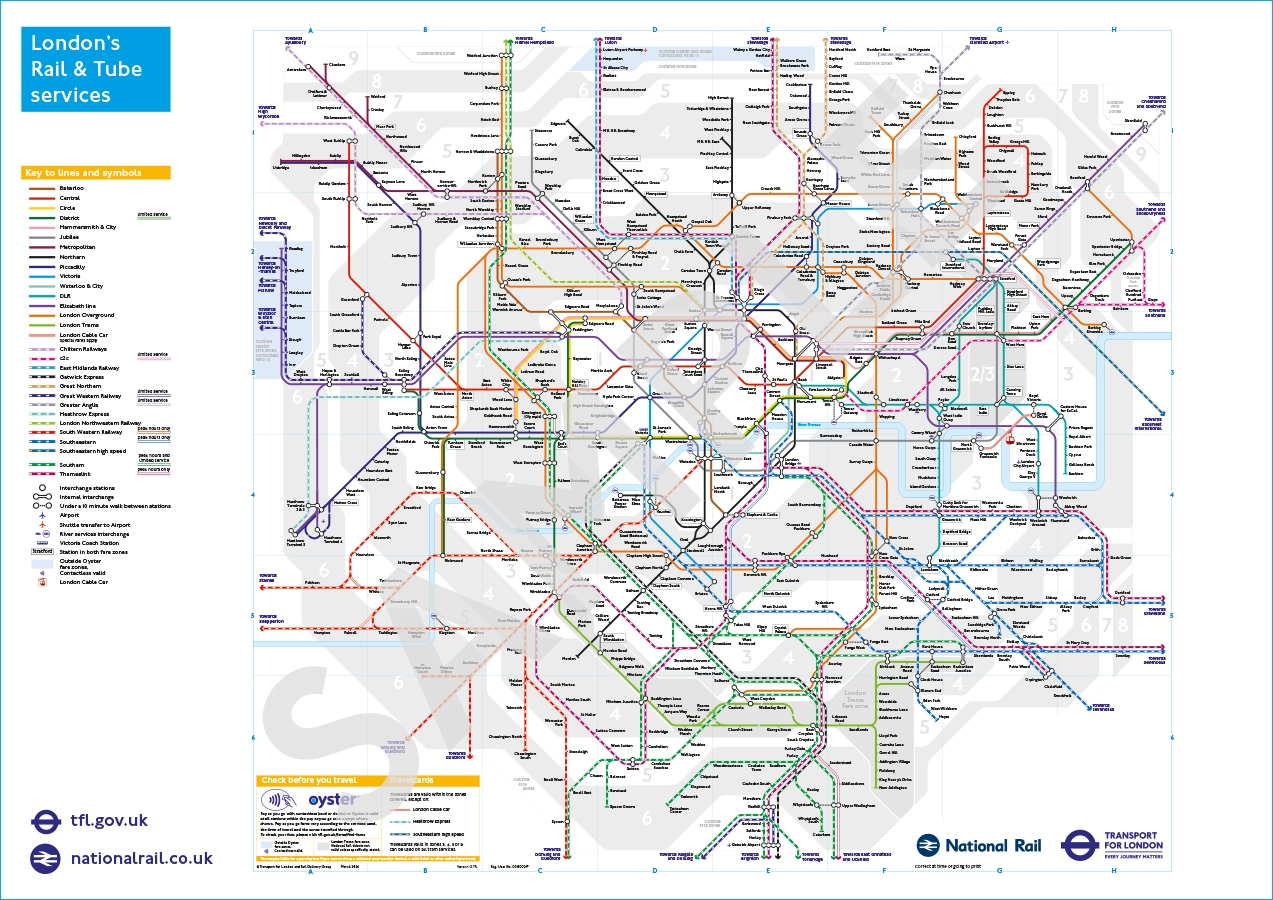 Map Sizes Formats Transport For London
