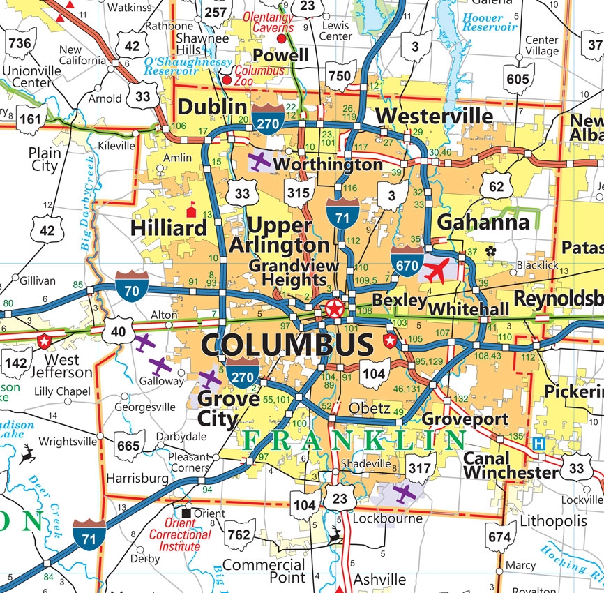 Printable Ohio Road Map
