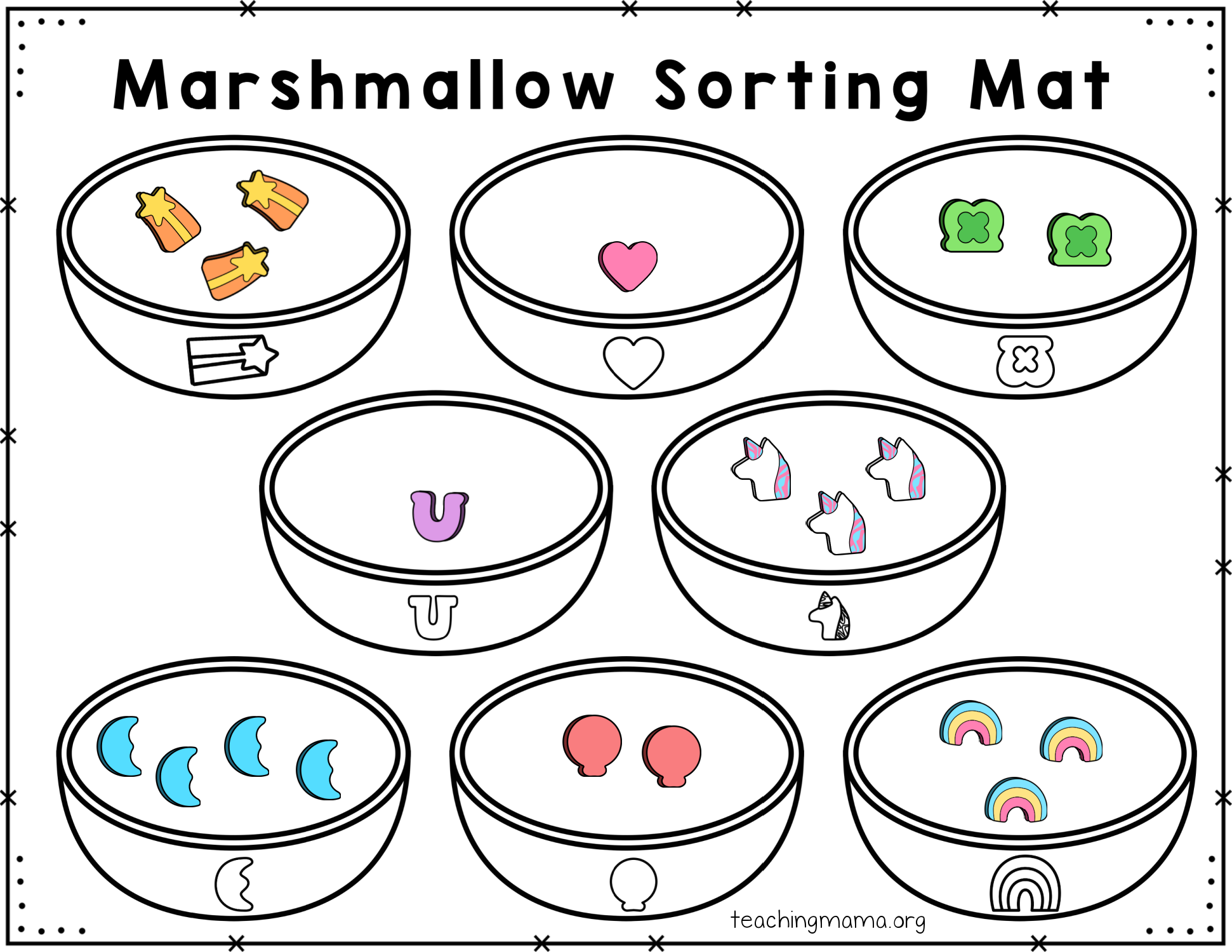 Marshmallow Graphing Printable Teaching Mama Marshmallow Graphing Printable Teaching Mama