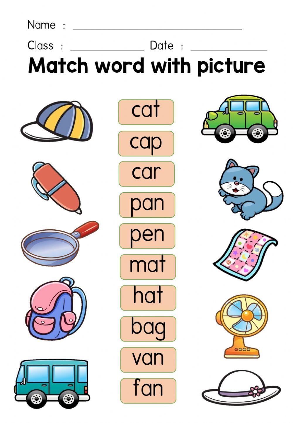 Match Word With Picture Worksheet Worksheets Library Match Word With Picture Worksheet Worksheets Library