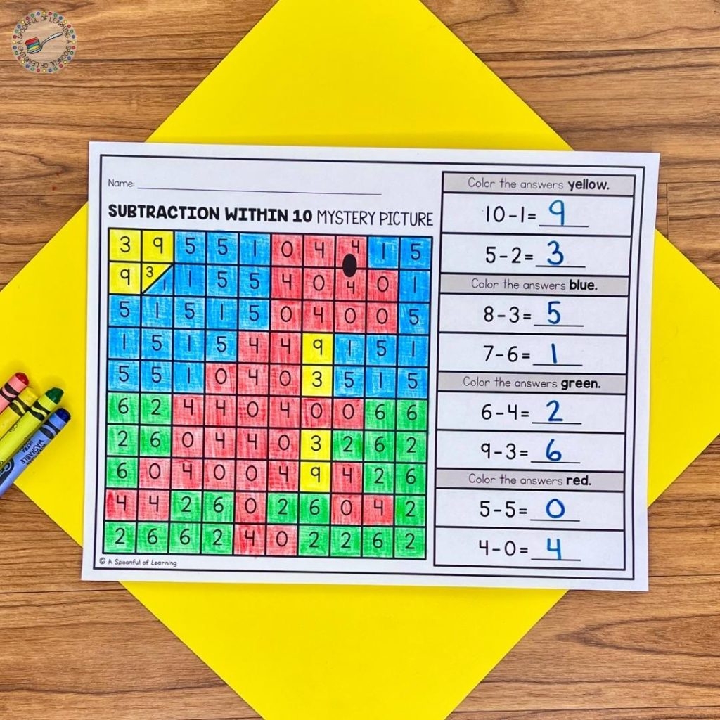 Math And Literacy Mystery Pictures