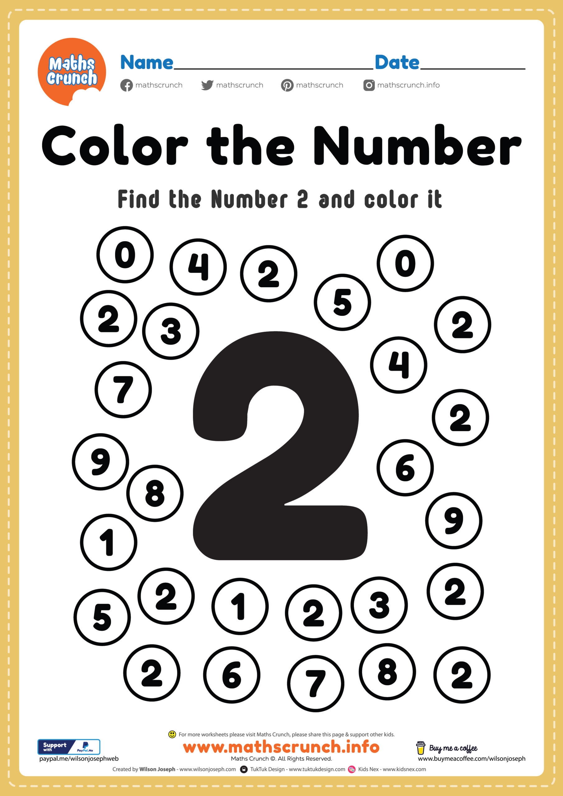 Free Printable Worksheets For Preschool Math