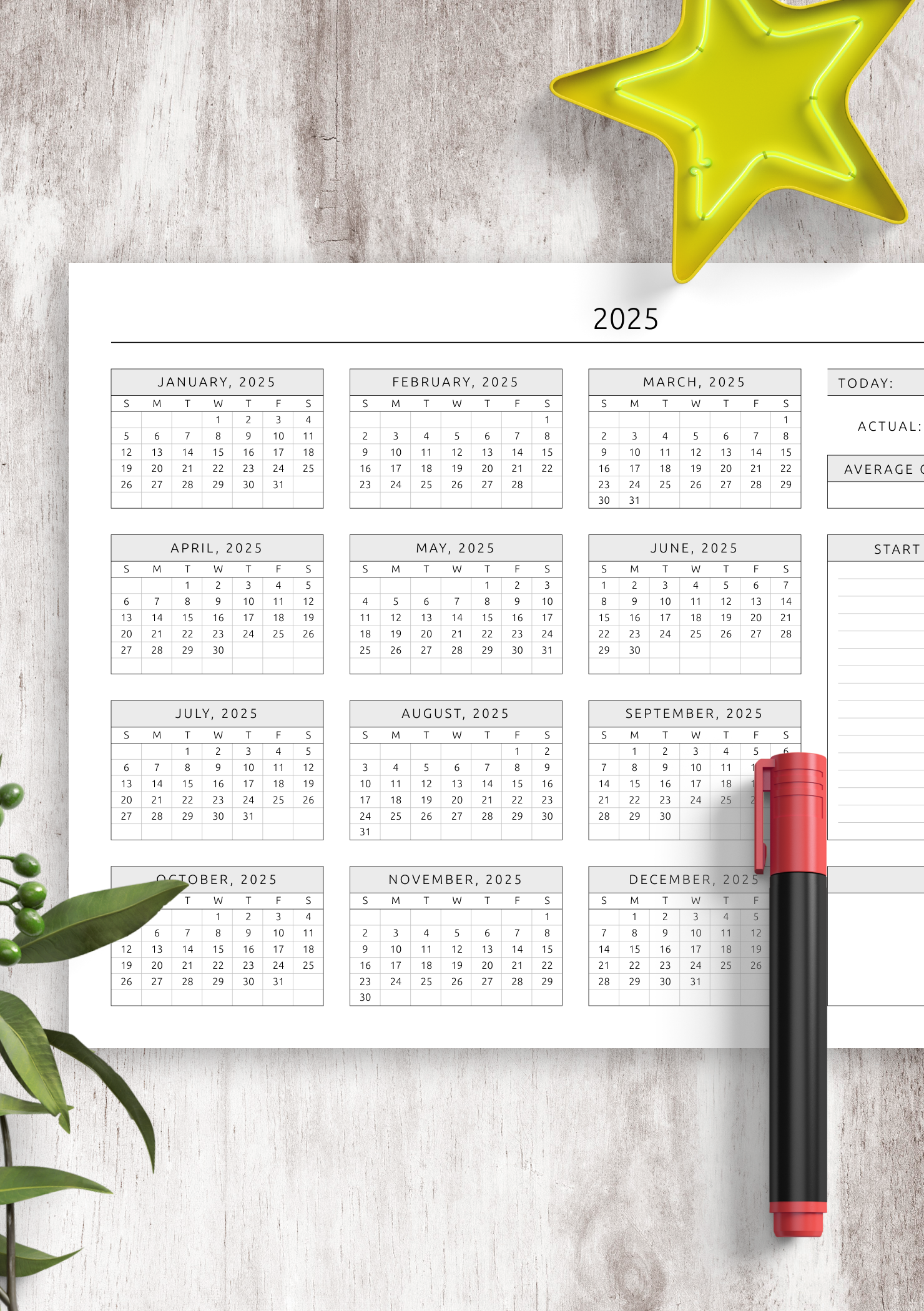 Monthly Cycle Calendar Printable