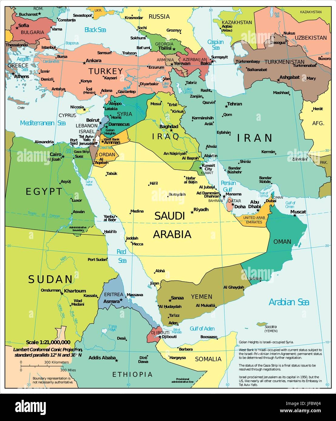 Middle East Map Hi res Stock Photography And Images Alamy