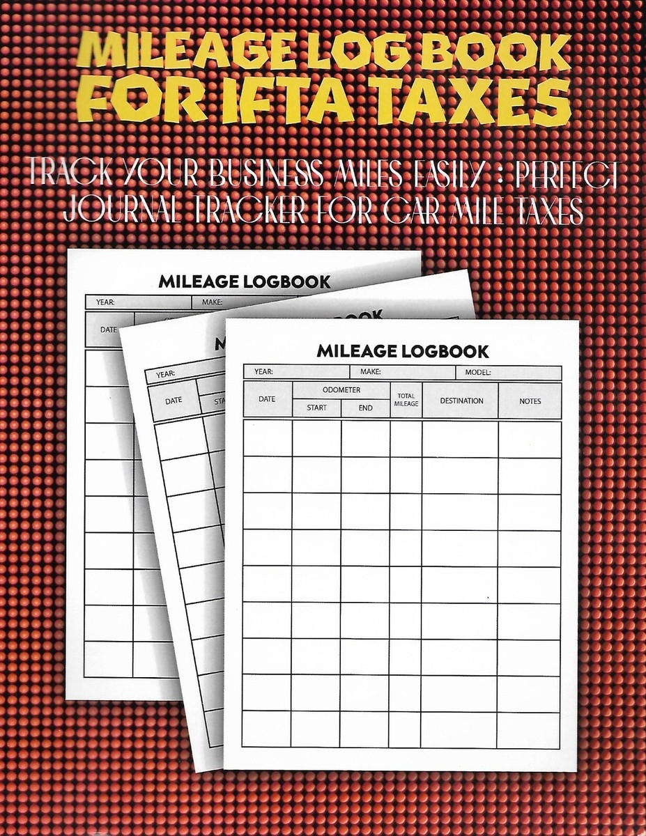Mileage Log Book For IFTA Taxes Track Business Miles Easy Or Personal Miles EBay