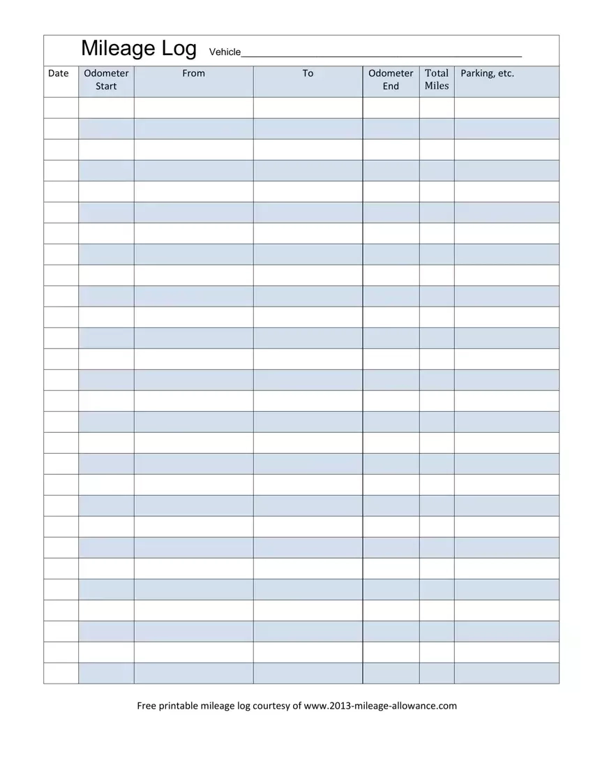 Printable Ifta Mileage Sheet