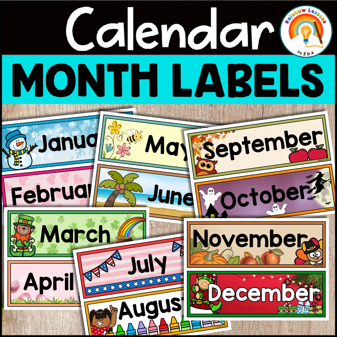 Month Labels Calendar Months Of The Year Labels Calendar Headers Month Labels Calendar Months Of The Year Labels Calendar Headers