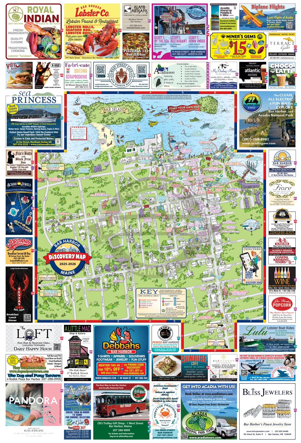 Mount Desert Island ME Discovery Map