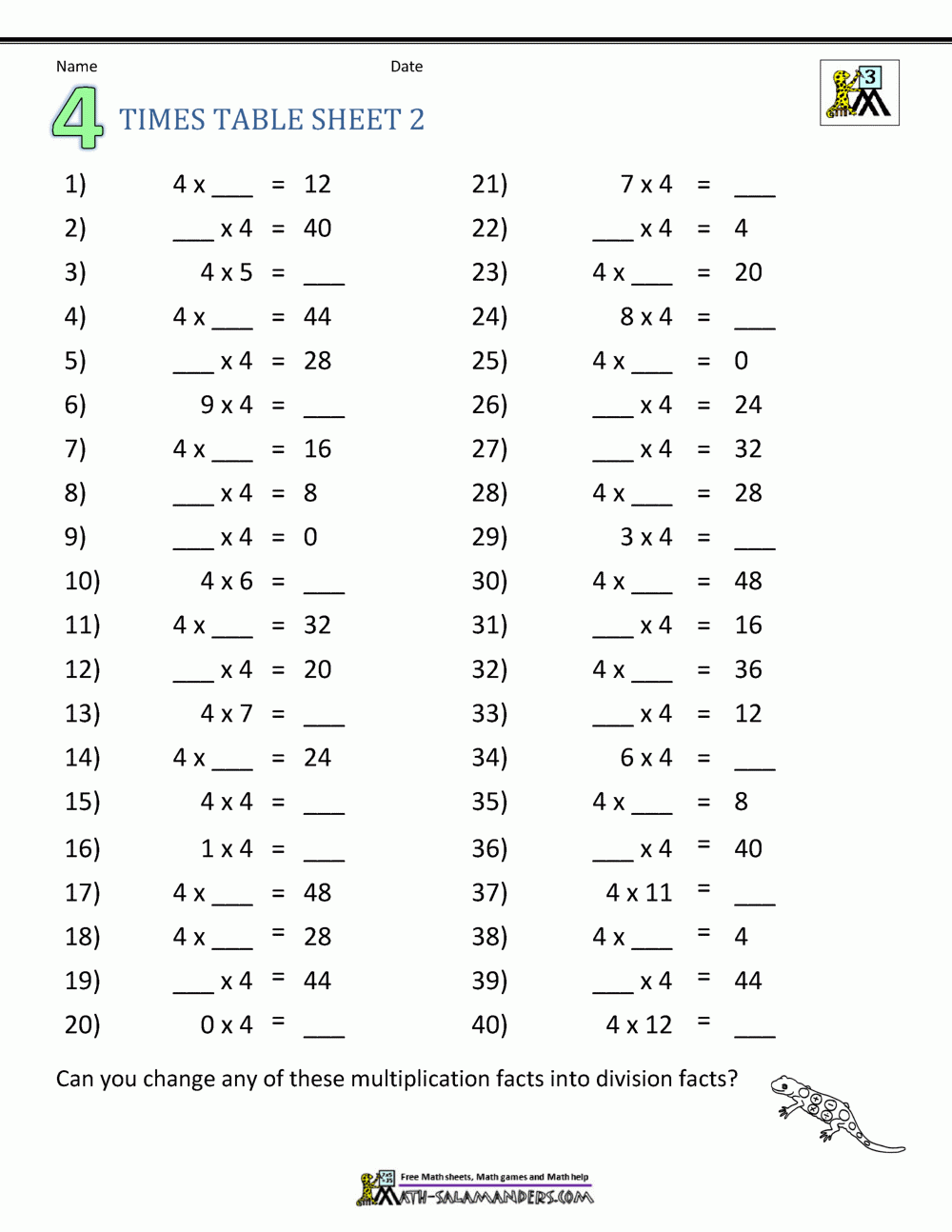 Multiplication Table Worksheets Grade 3 Multiplication Table Worksheets Grade 3