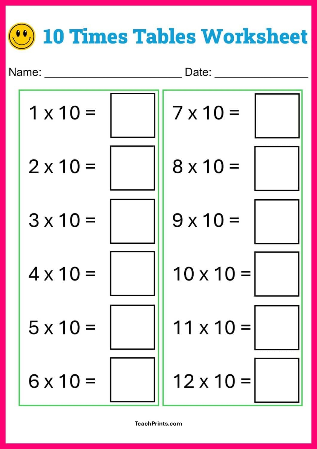 Multiplication Worksheets Free Printables Teach Prints Multiplication Worksheets Free Printables Teach Prints