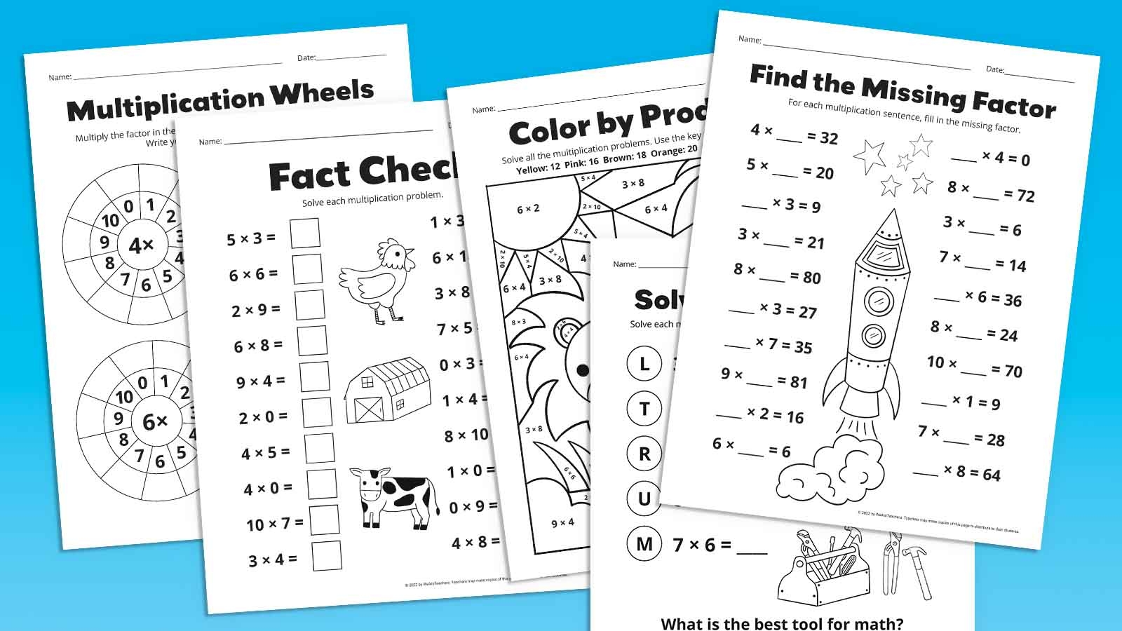 Multiplication Practice Sheets Printable Free
