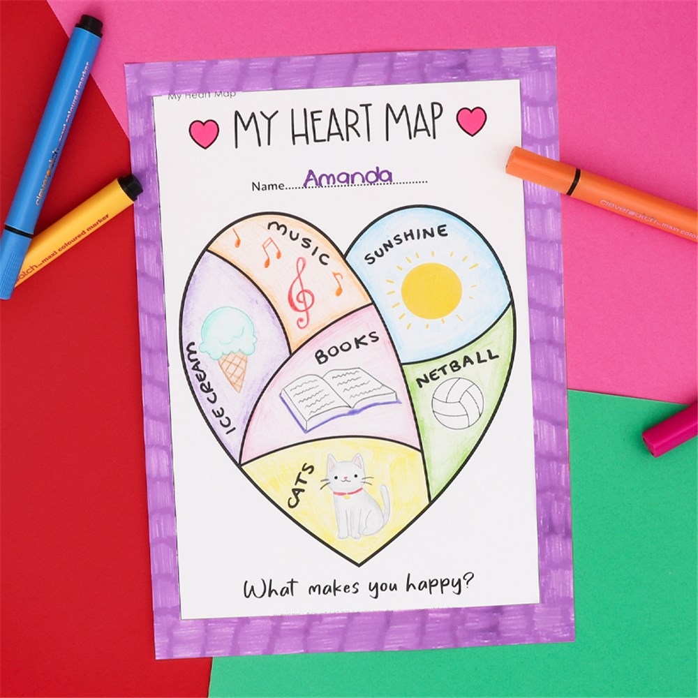 My Heart Map Paper Card CleverPatch CleverPatch Art Craft Supplies My Heart Map Paper Card CleverPatch CleverPatch Art Craft Supplies