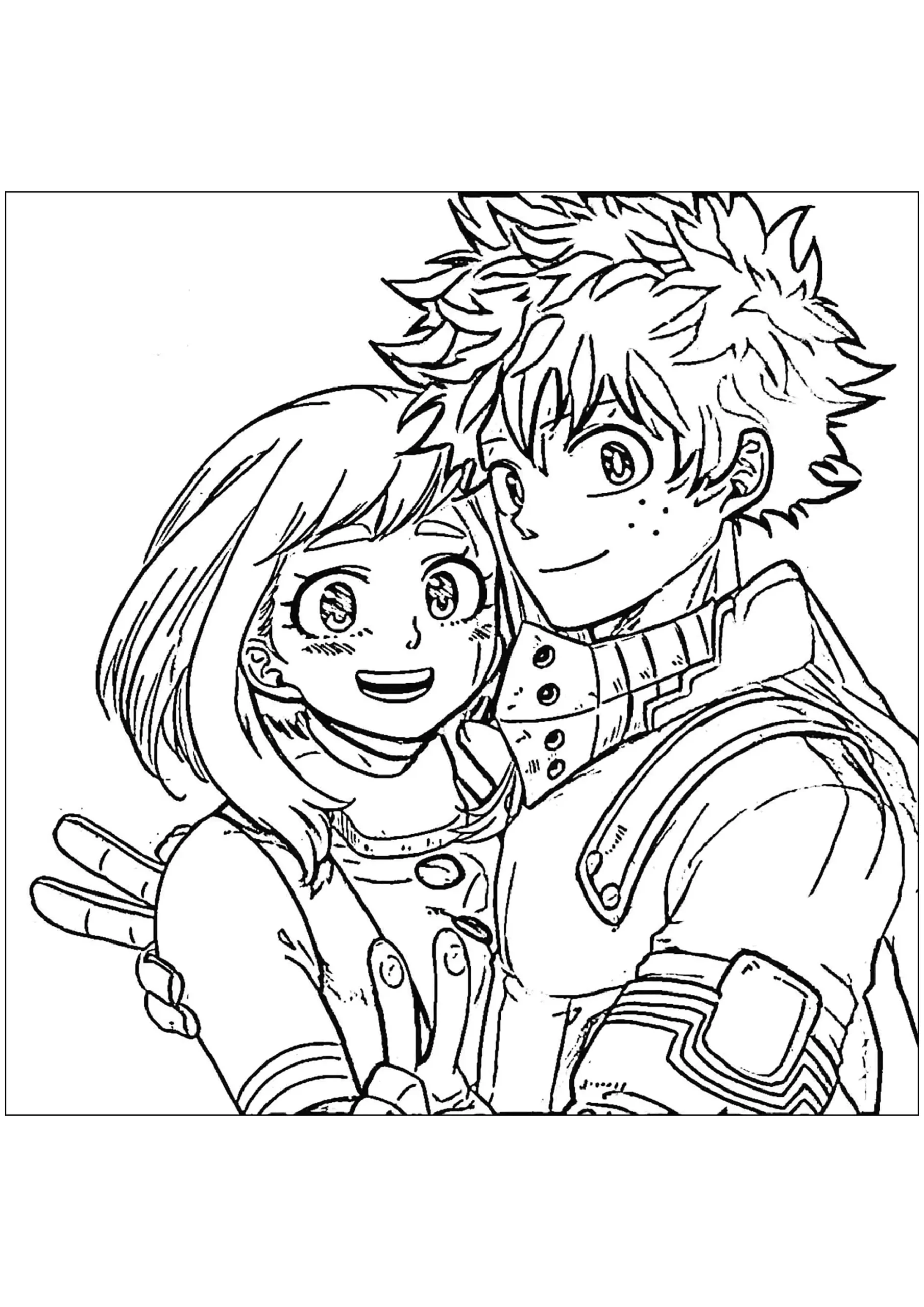 My Hero Academy To Color For Children My Hero Academy Coloring Pages