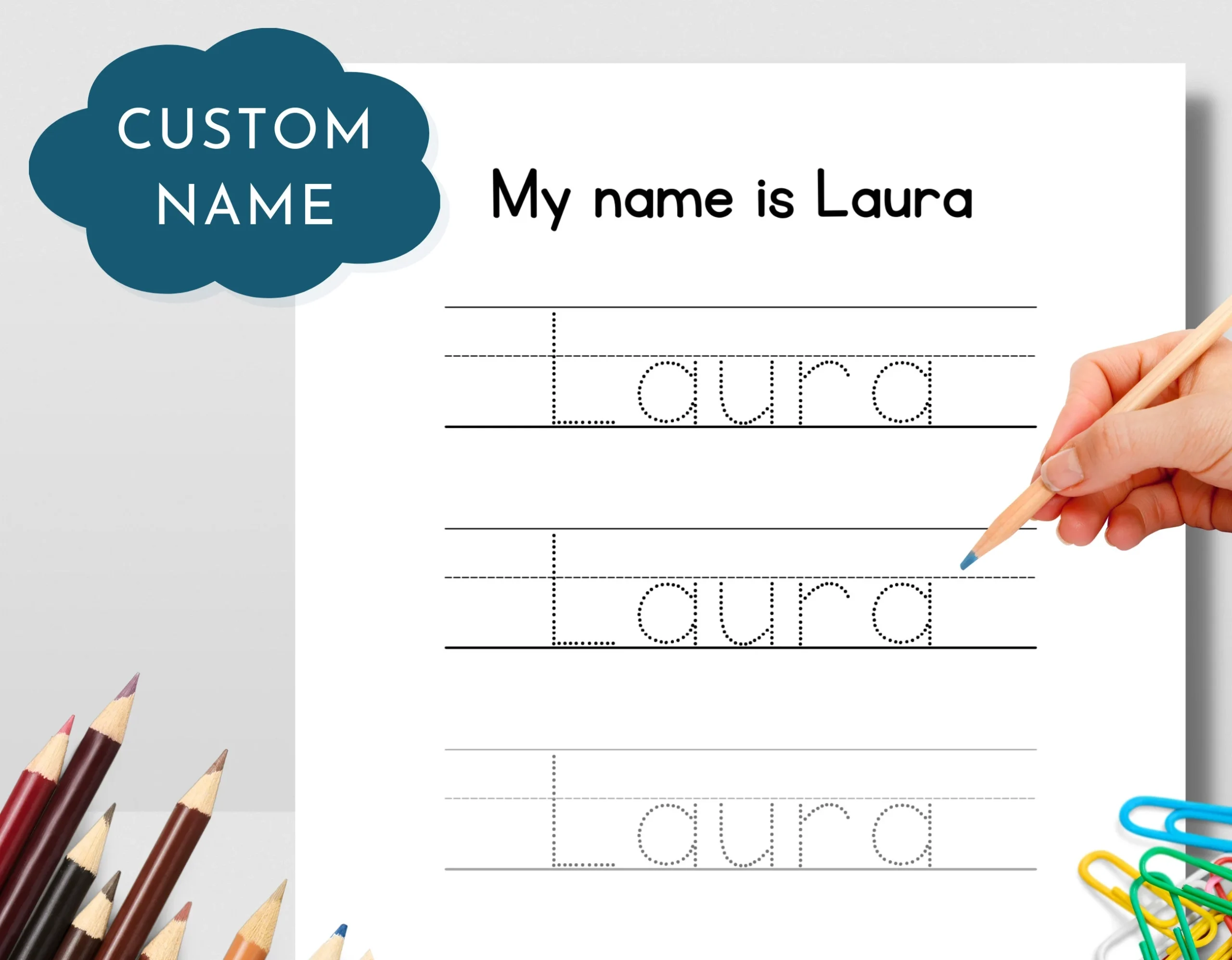 Printable Free Name Tracing Worksheets