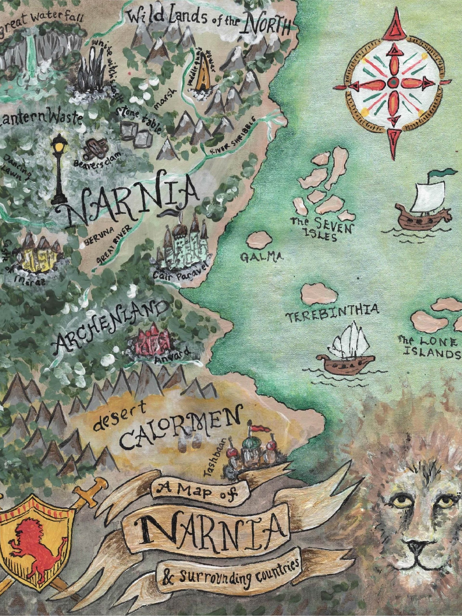 Narnia Map ART PRINT