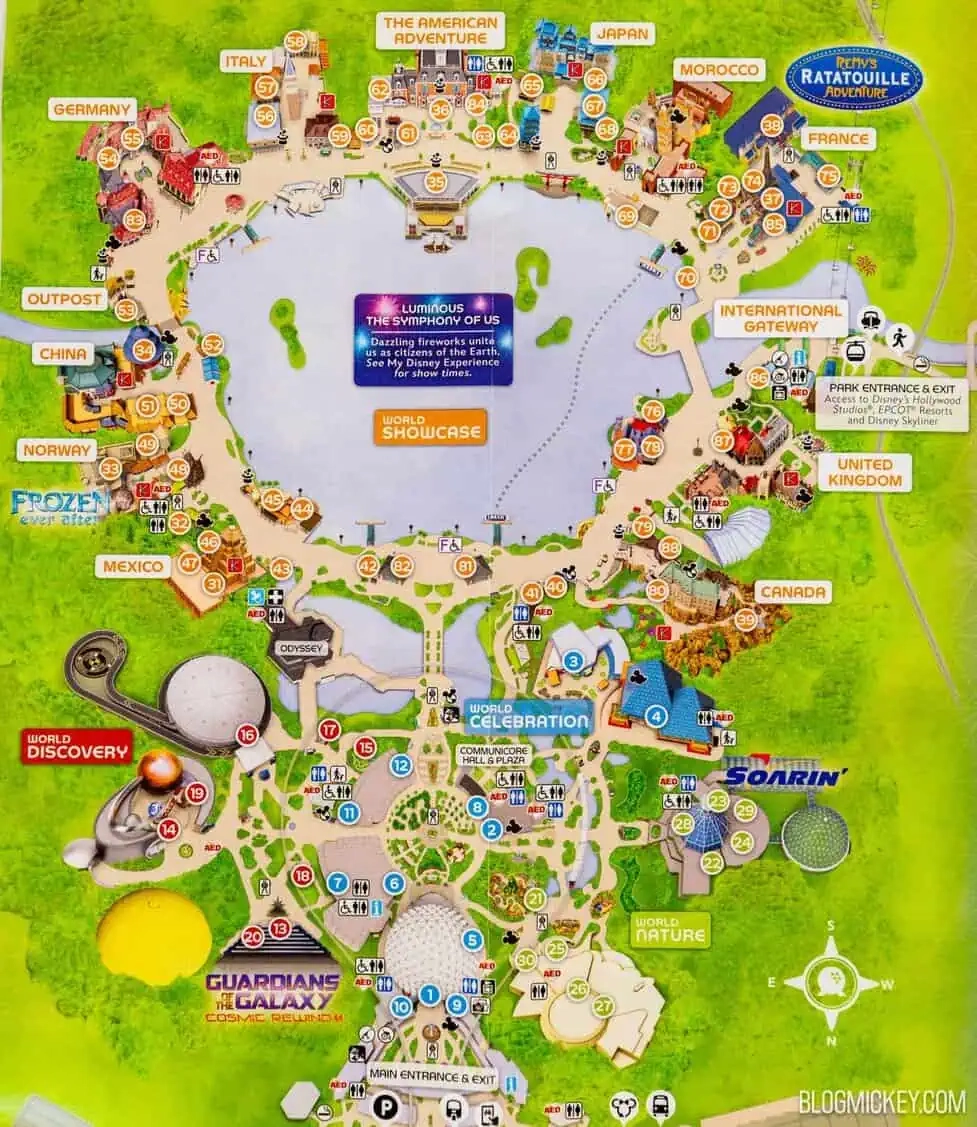 New EPCOT Park Map Adds GEO 82 Removes CORKCICLE As Food Wine Sponsor