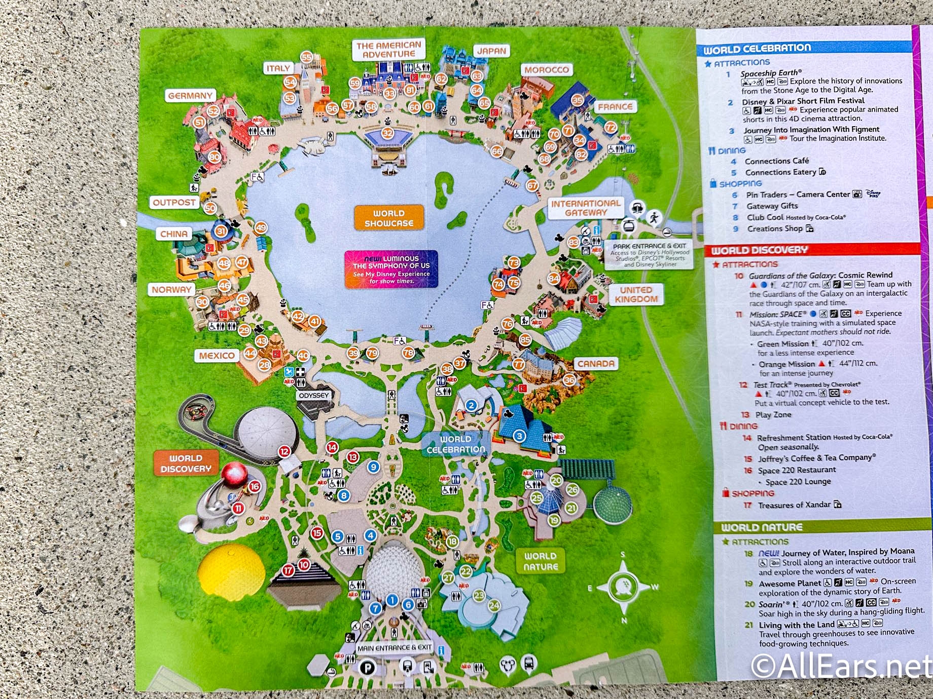 New EPCOT Park Map Shows Off Big CHANGES AllEars Net Worksheets Library