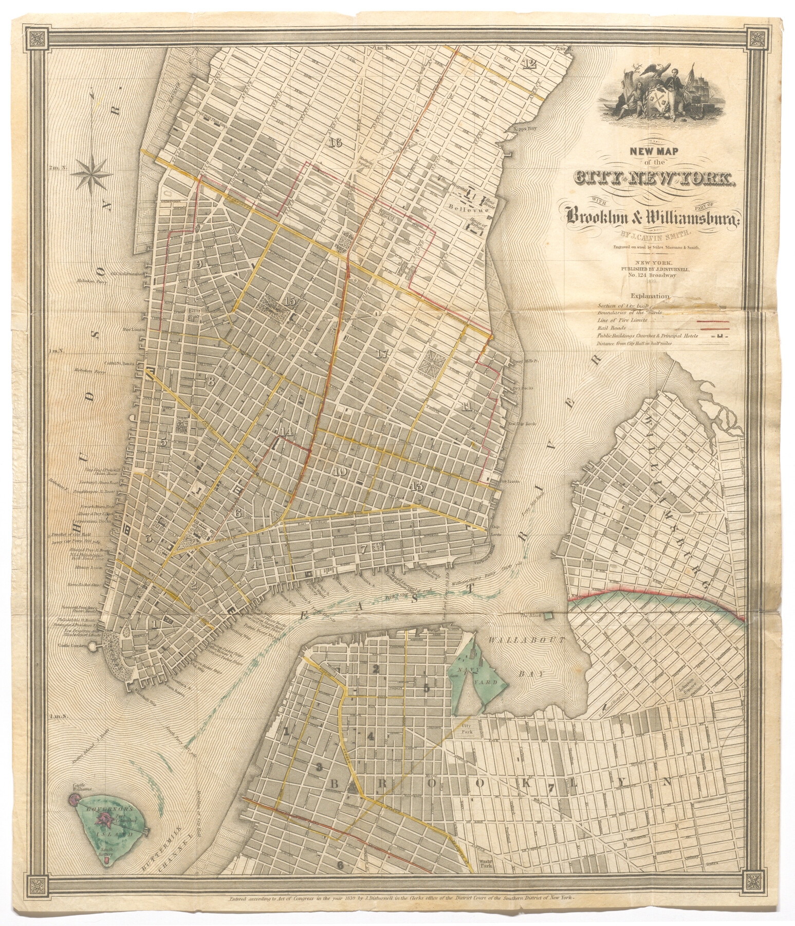 New Map Of The City Of New York With Brooklyn Part Of Williamsburg 95909 New Map Of The City Of New York With Brooklyn Part Of Williamsburg Non GLO Digital