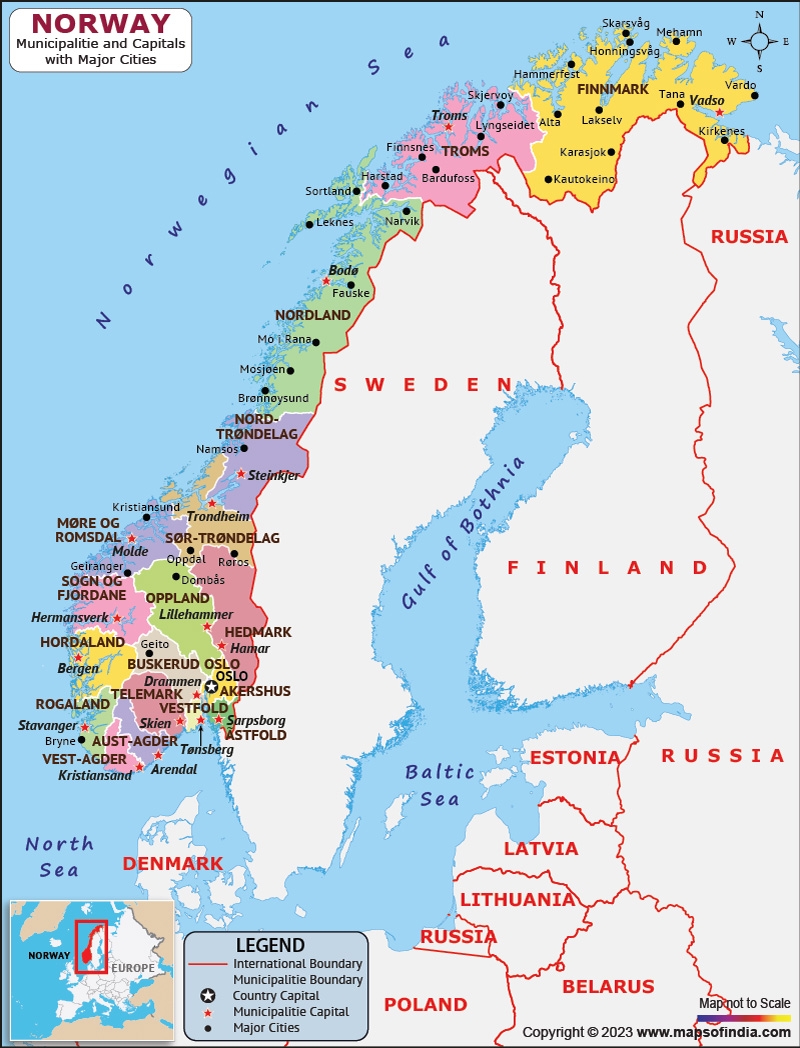 Norway Map HD Map Of The Norway