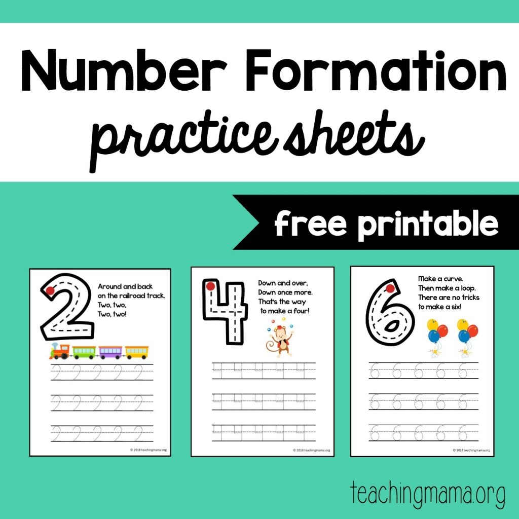Number Formation Practice Sheets Number Formation Practice Sheets