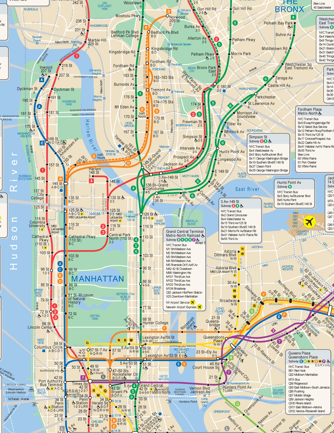 Large Printable Nyc Subway Map