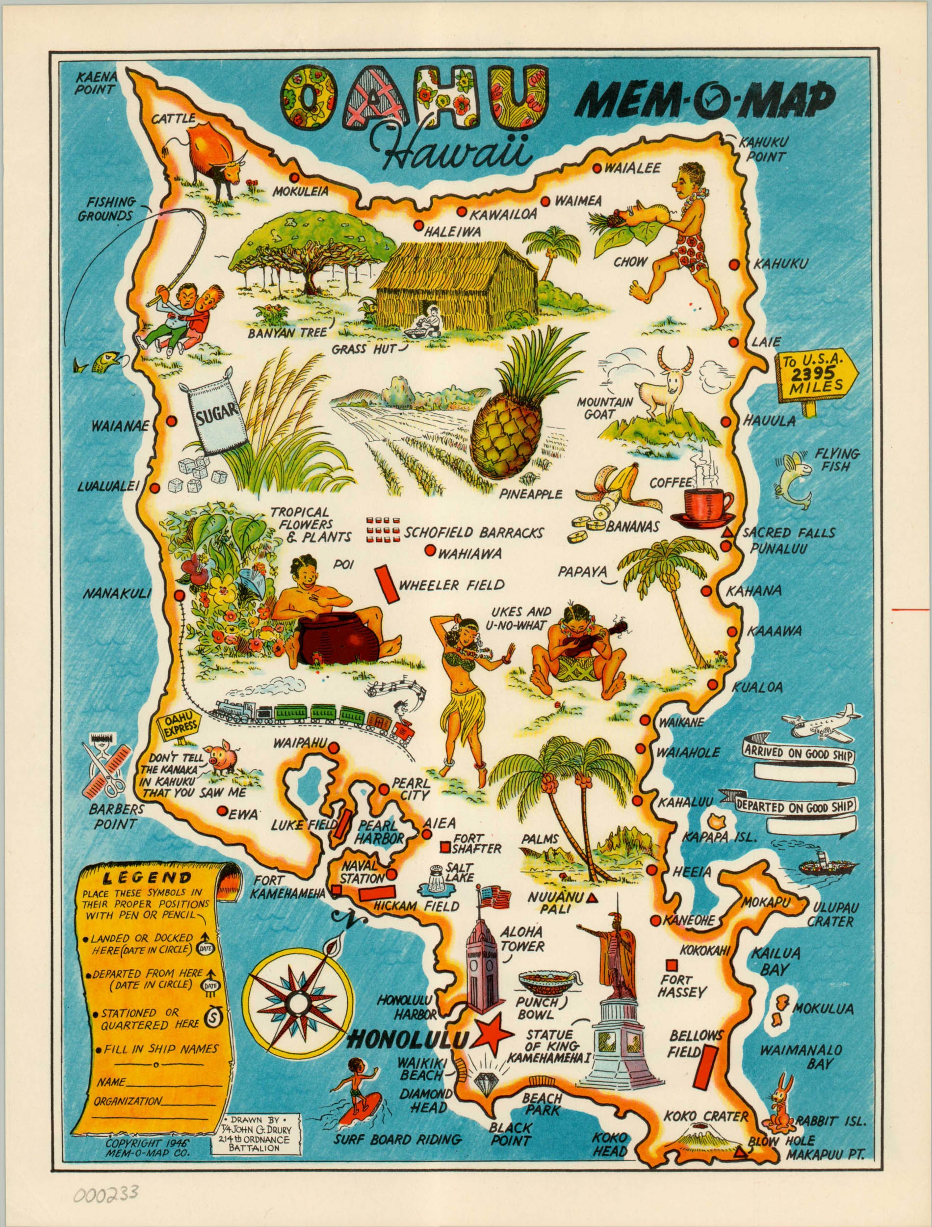 Printable Map Of Oahu Attractions