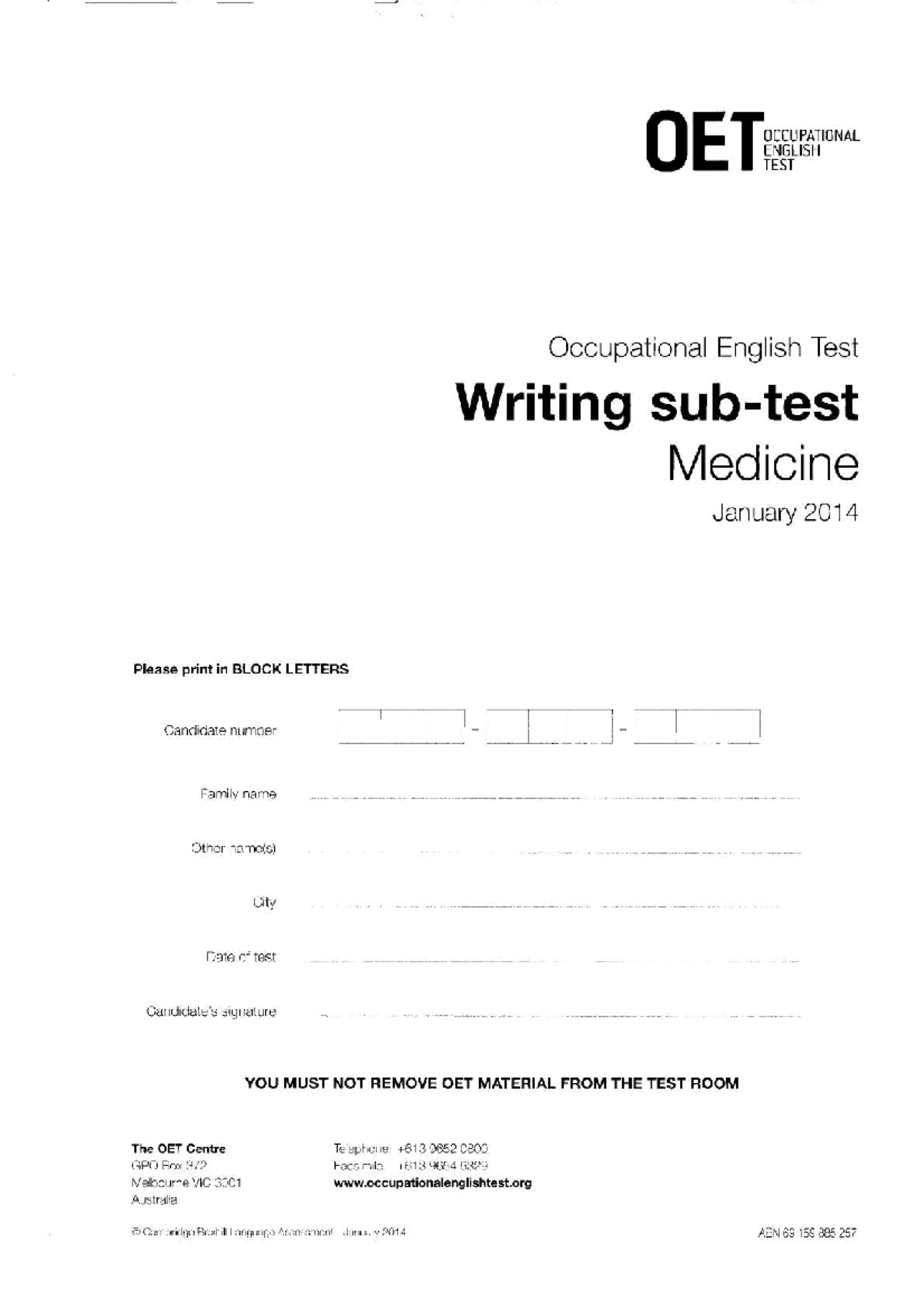 OET Writing Medicine 2014 Comprehensive Case Notes Tasks Studocu OET Writing Medicine 2014 Comprehensive Case Notes Tasks Studocu