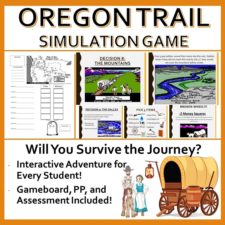 Oregon Trail Simulation Game