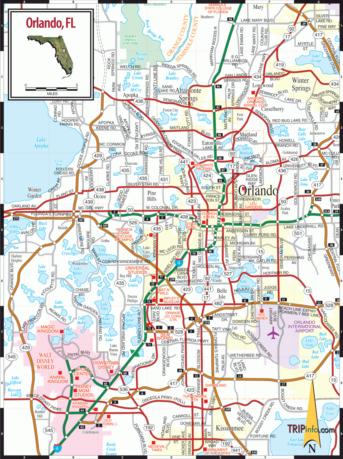 Orlando Road Map