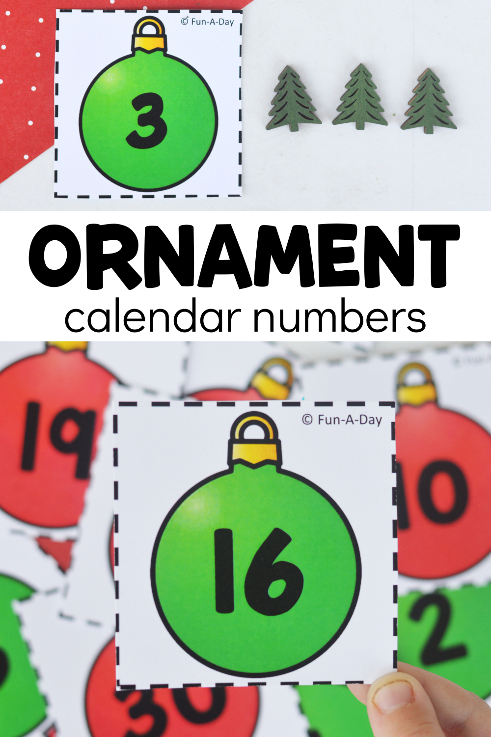 Advent Calendar Numbers Free Printable