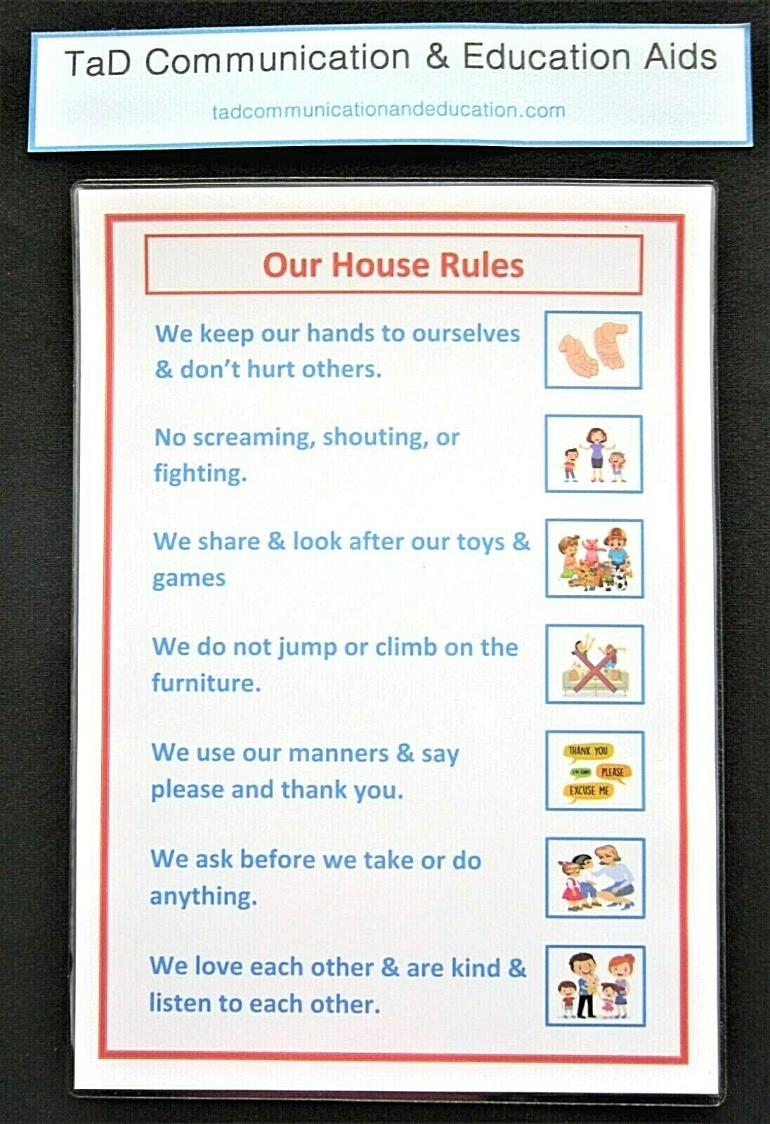 Free Printable House Rules Chart Free Printable House Rules Chart