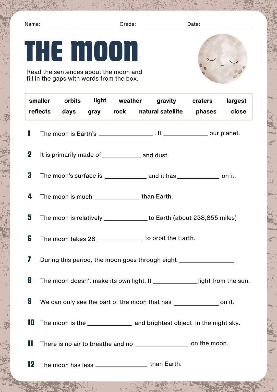 Page 3 Free Printable 3rd Grade Reading Worksheet Templates Canva