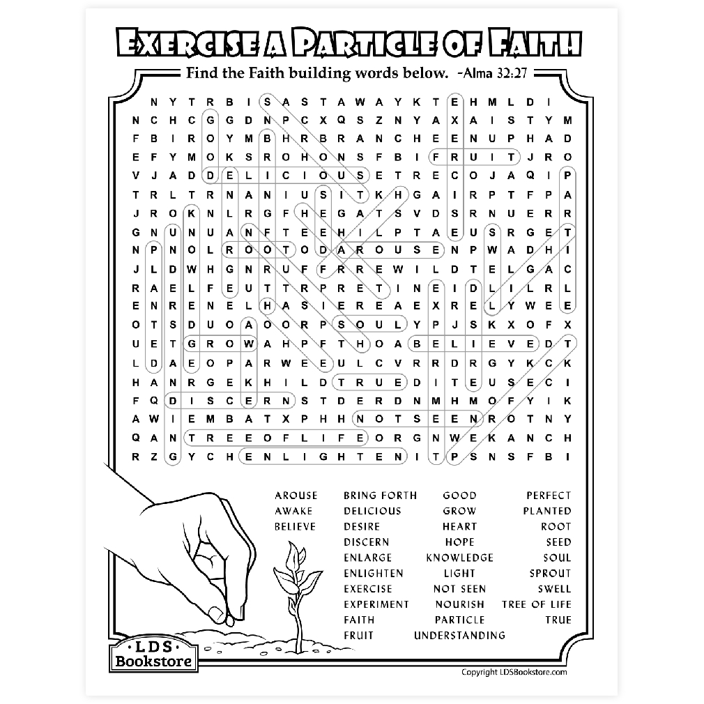 Printable Faith Activity Sheets