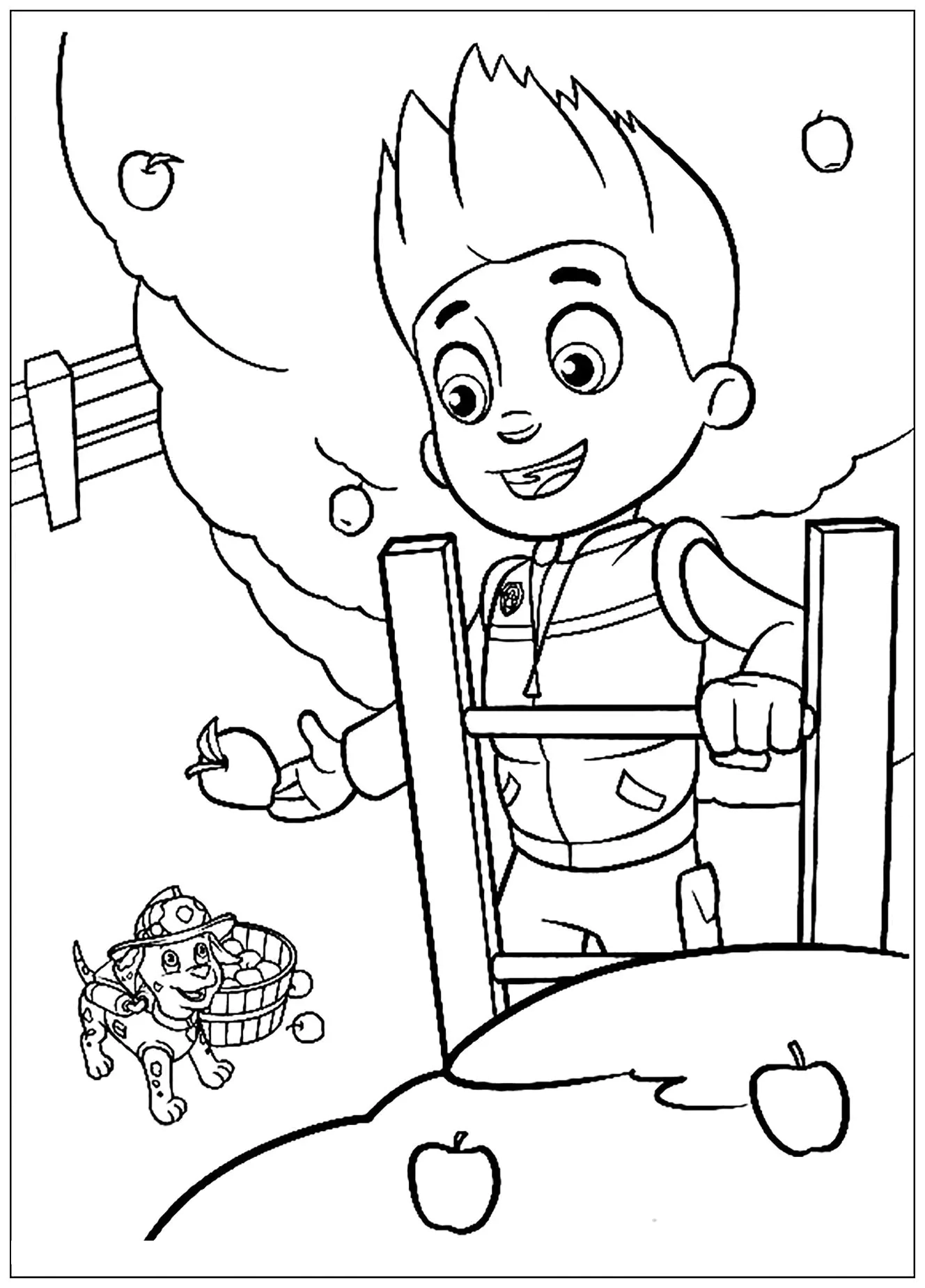 Pat Patrol Apple Harvest Paw Patrol Coloring Pages Pat Patrol Apple Harvest Paw Patrol Coloring Pages