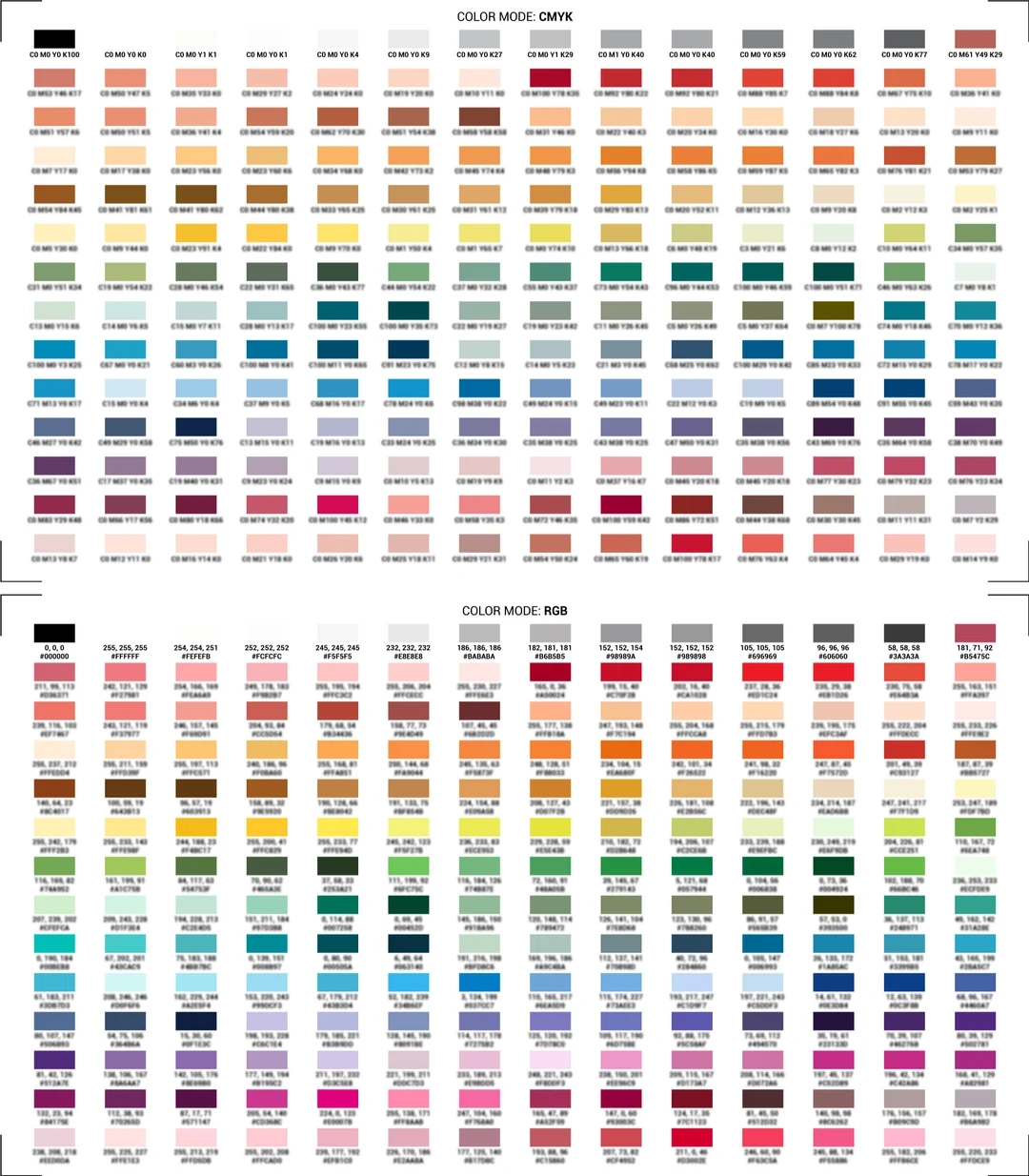 PDF Digital Print Of Color Test Chart CMYK U0026 Rgb DTG Color Swatch Test Prints Palettes Etsy PDF Digital Print Of Color Test Chart CMYK U0026 Rgb DTG Color Swatch Test Prints Palettes Etsy