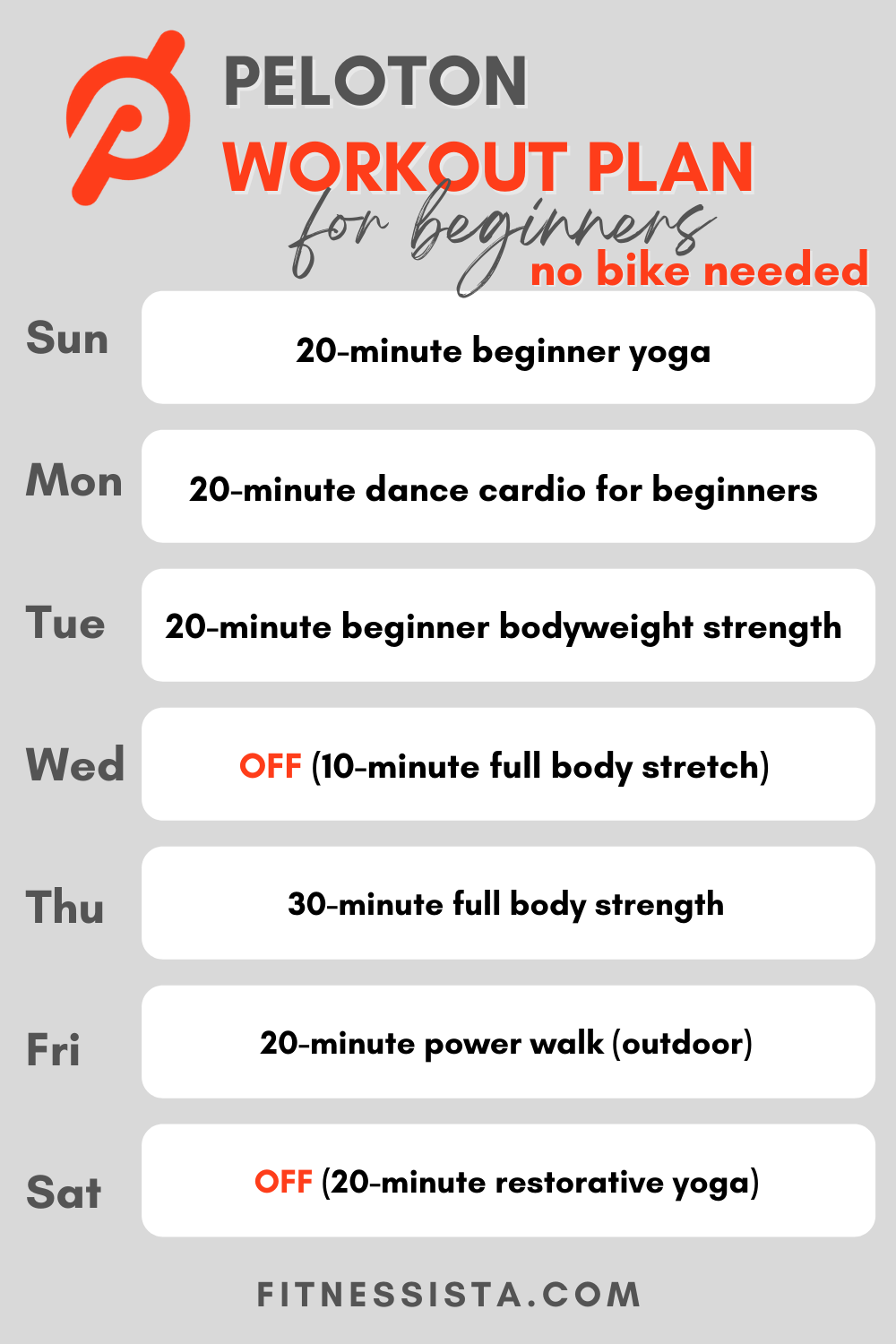 Peloton Workout Plan For Beginners And Bodyweight The Fitnessista