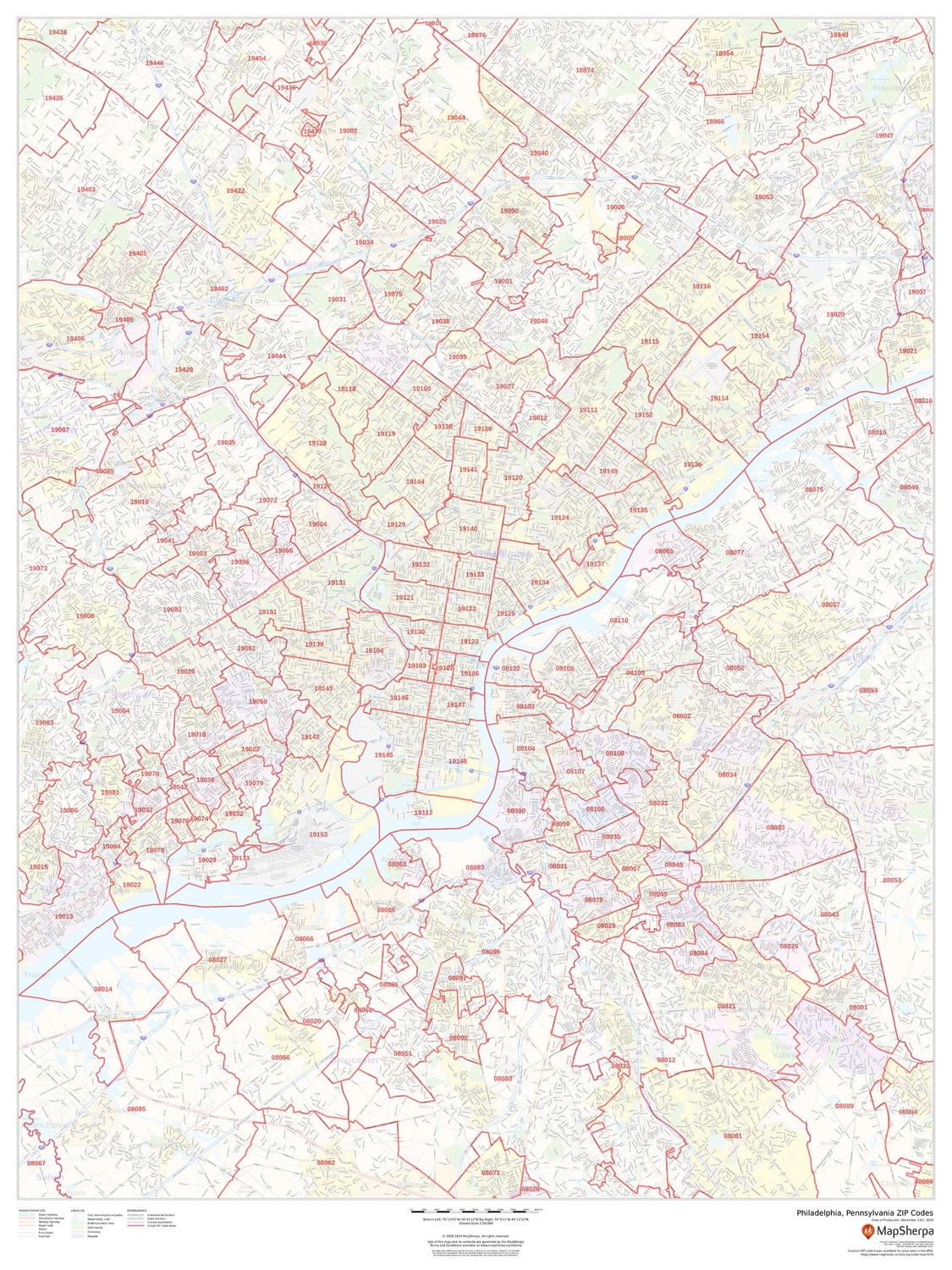 Pennsylvania ZIP Code Map Pennsylvania ZIP Code Map
