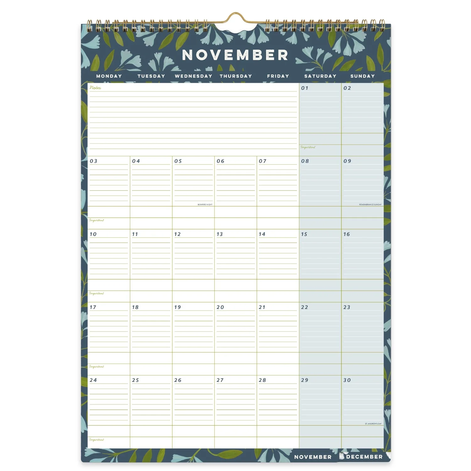 Calendar Large Squares Printable
