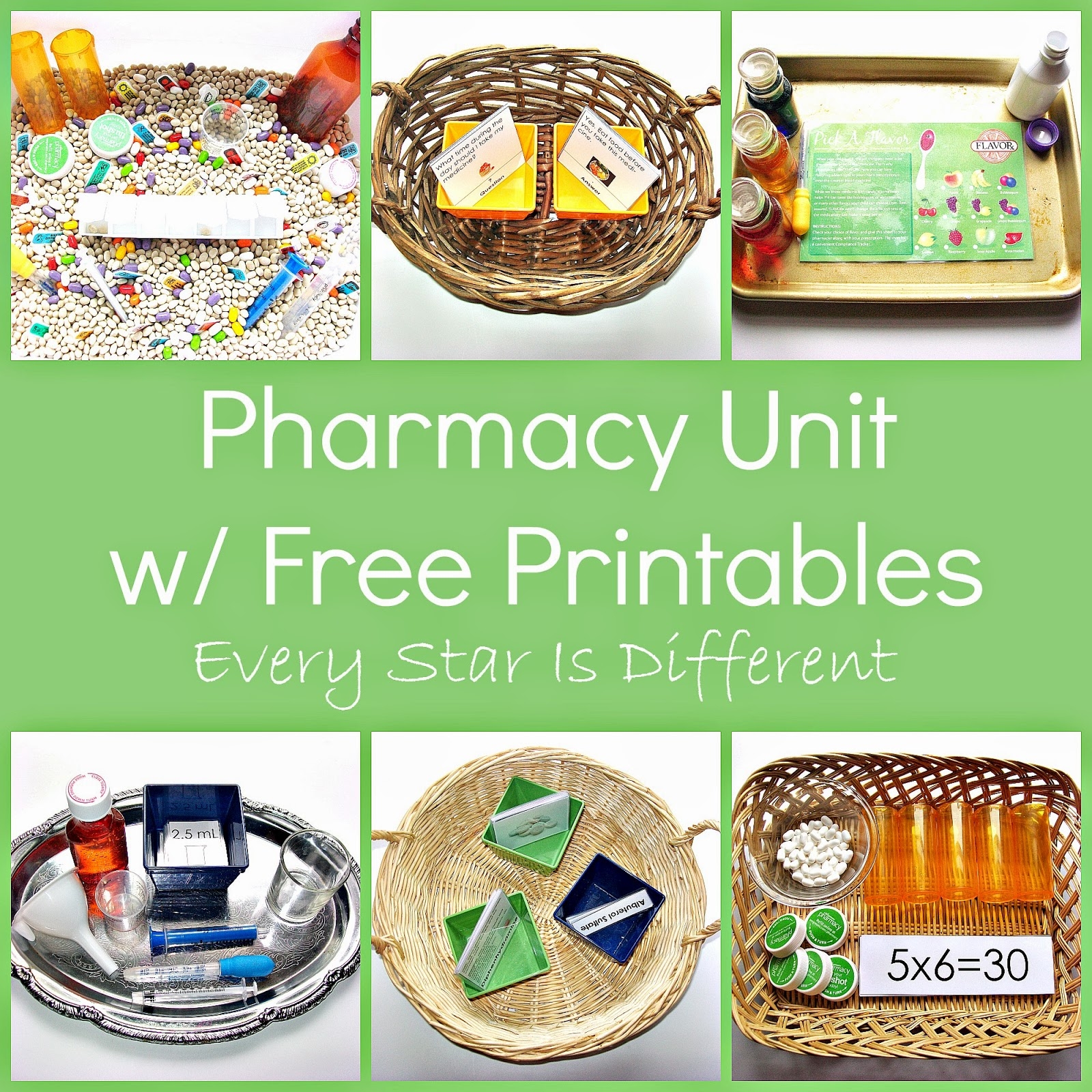 Pharmacy Unit W Free Printables Every Star Is Different