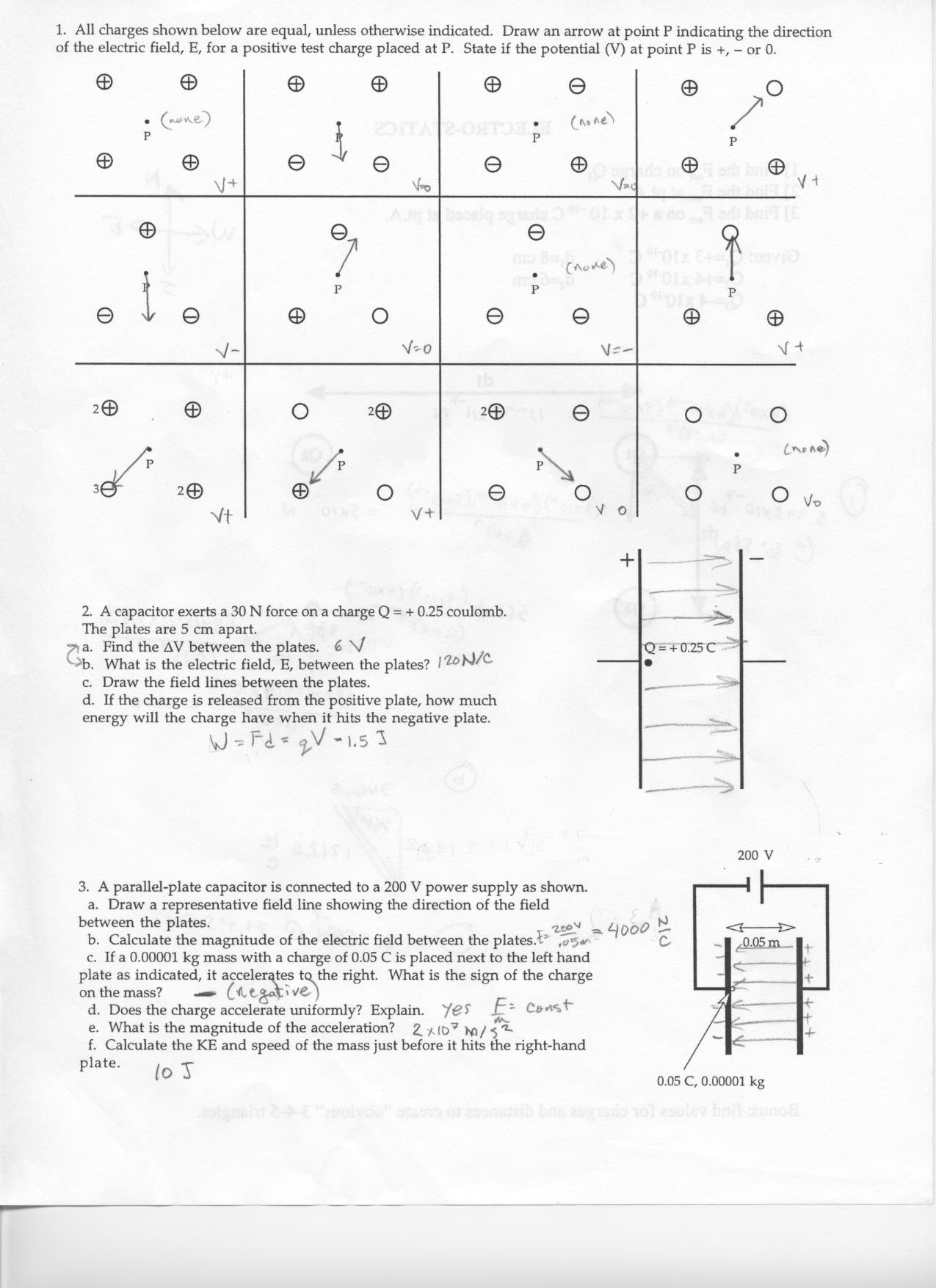 Physics Handouts Worksheets Library