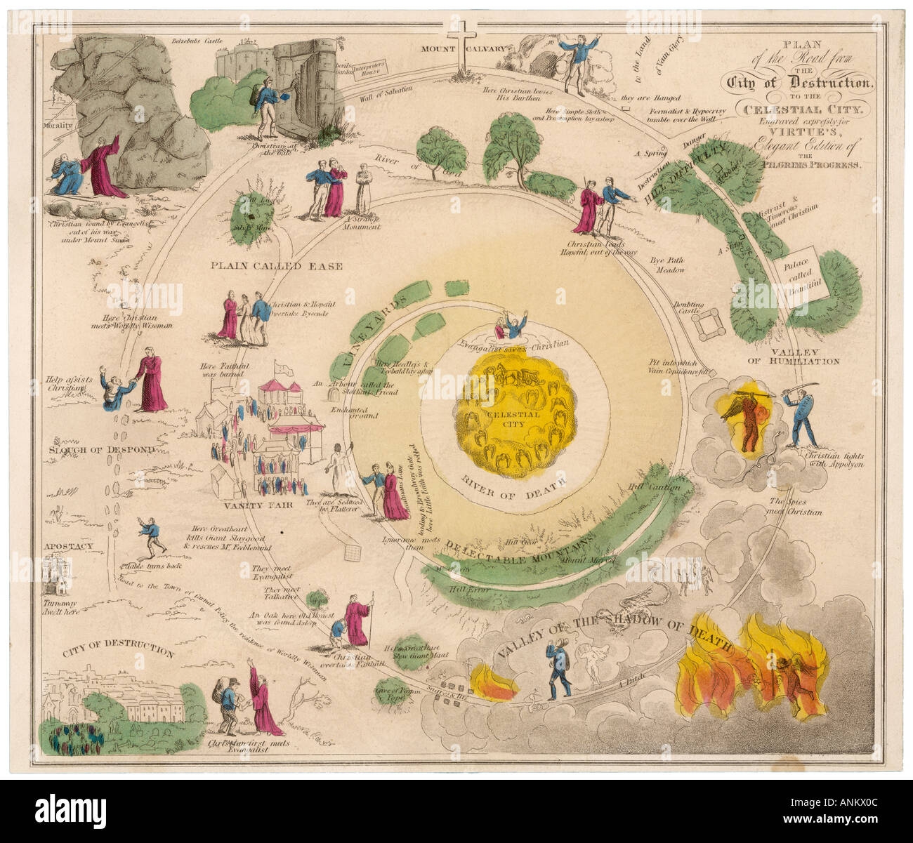 Pilgrims Progress Map Hi res Stock Photography And Images Alamy