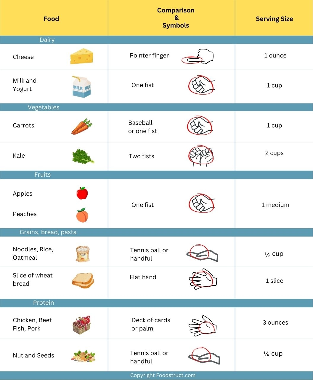 Portion Size Guide Estimating Food Sizes Without Scales